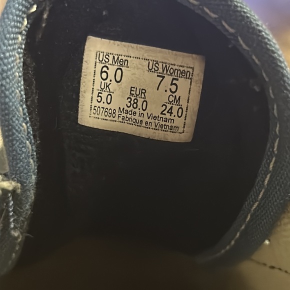 Old Skool Blue Black Canvas Vans - Picture 8 of 8